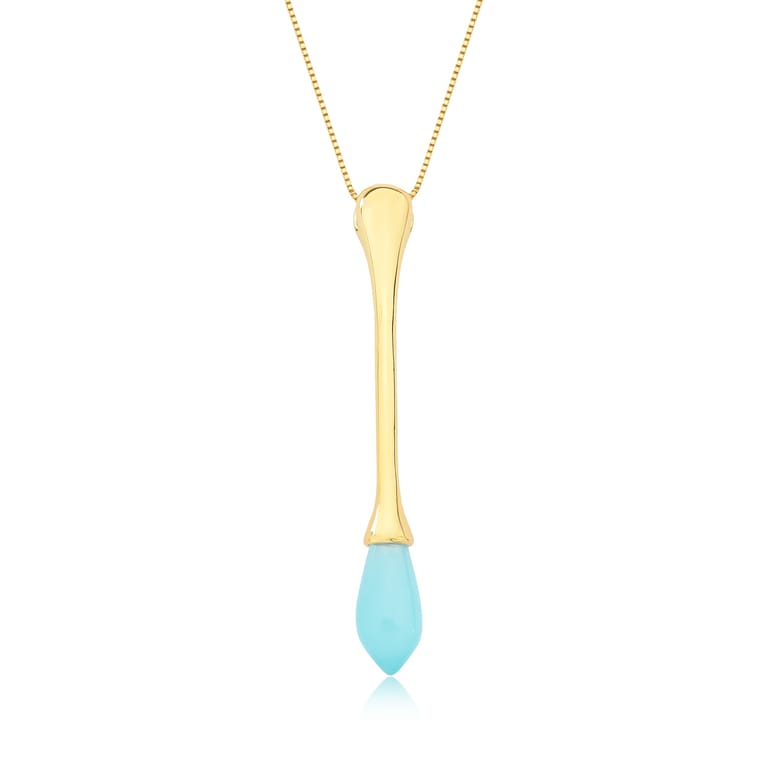 Aqua Drop Necklace - Image 1