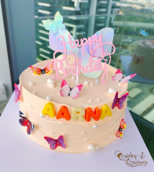 Butterfly theme cake