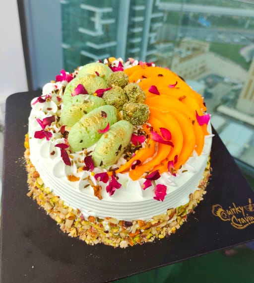 Paan Rasmalai Mango cake