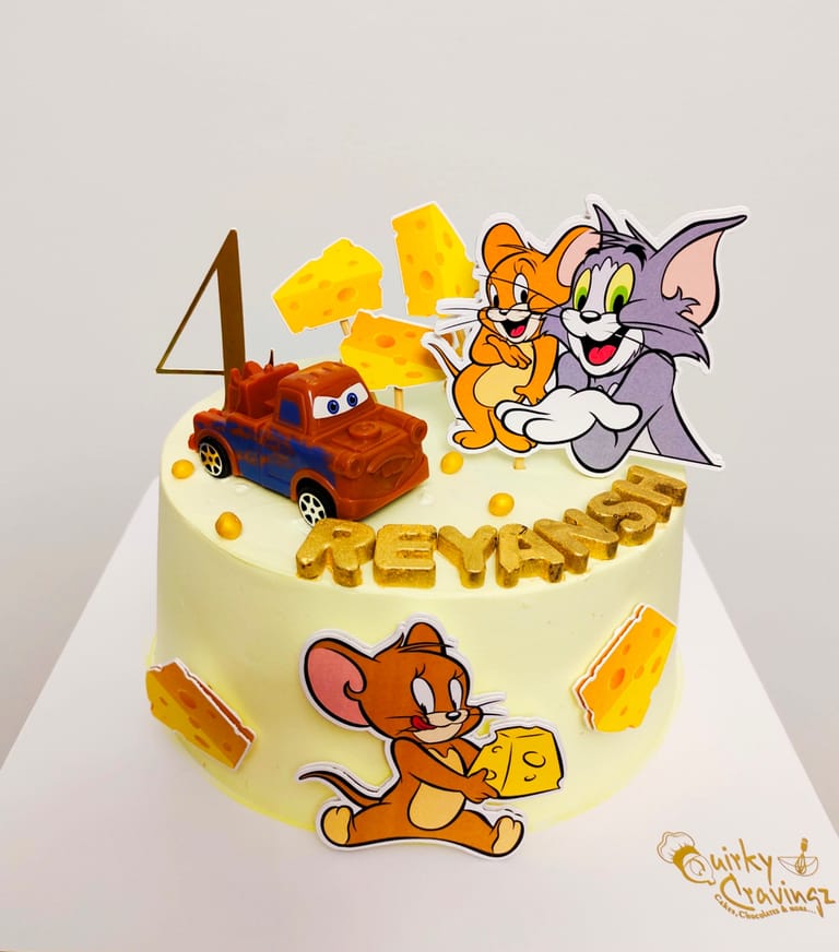Tom & Jerry theme cake - Image 1