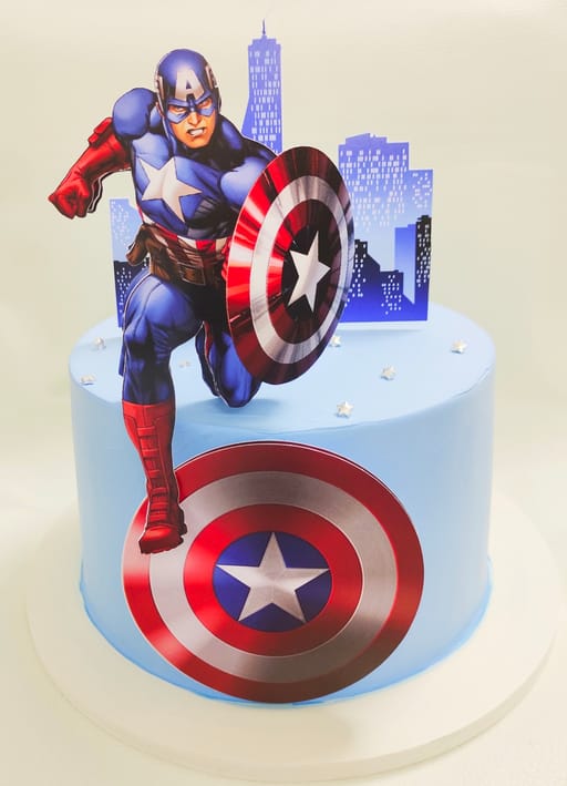 Captain America theme cake