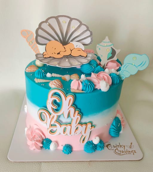 Baby shower theme cake