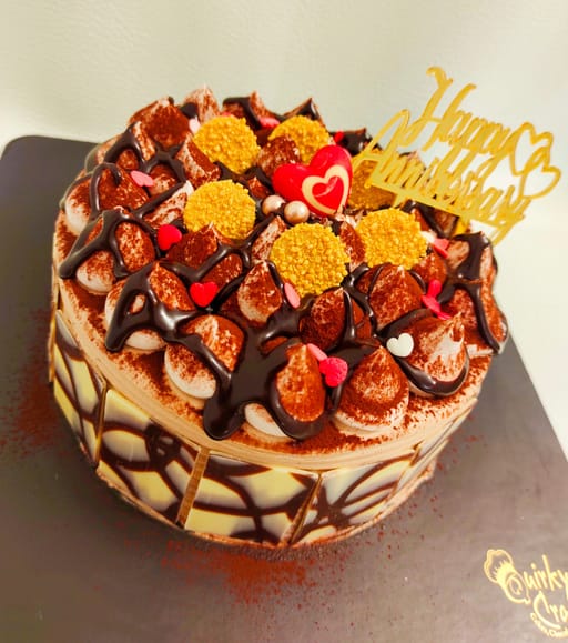 Baileys infused Tiramisu cake