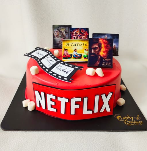 Netflix theme cake