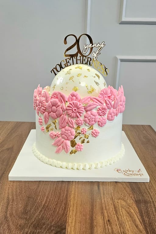 Milestone anniversary cake