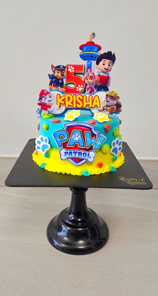 Paw patrol theme cake