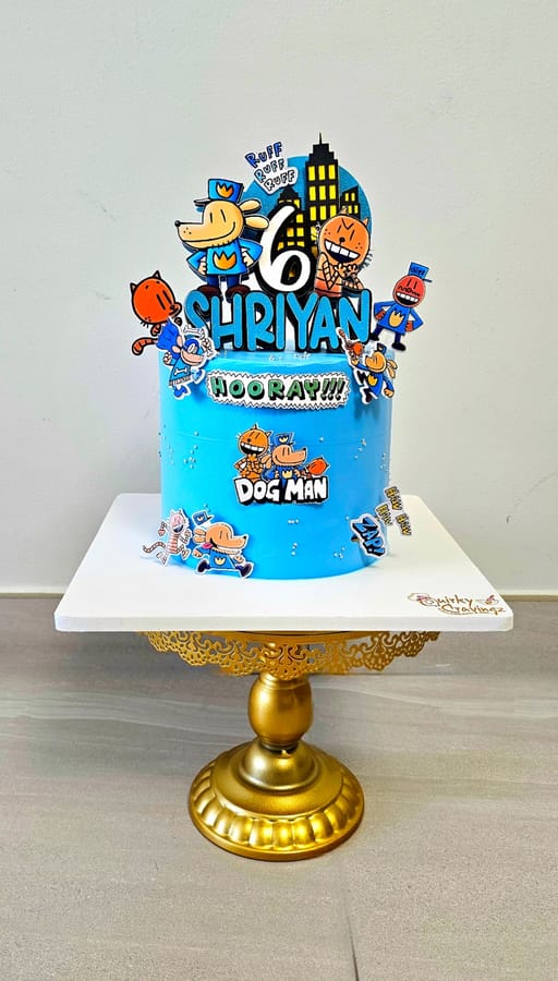 Dogman theme cake