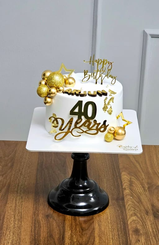 Milestone birthday cake