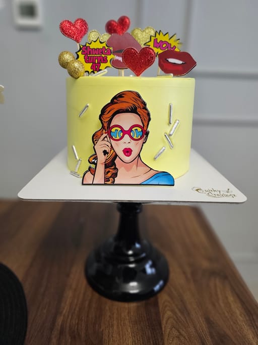 Popstar theme cake