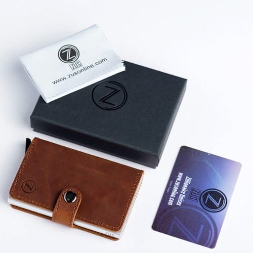 ZUS Brown Card Holder