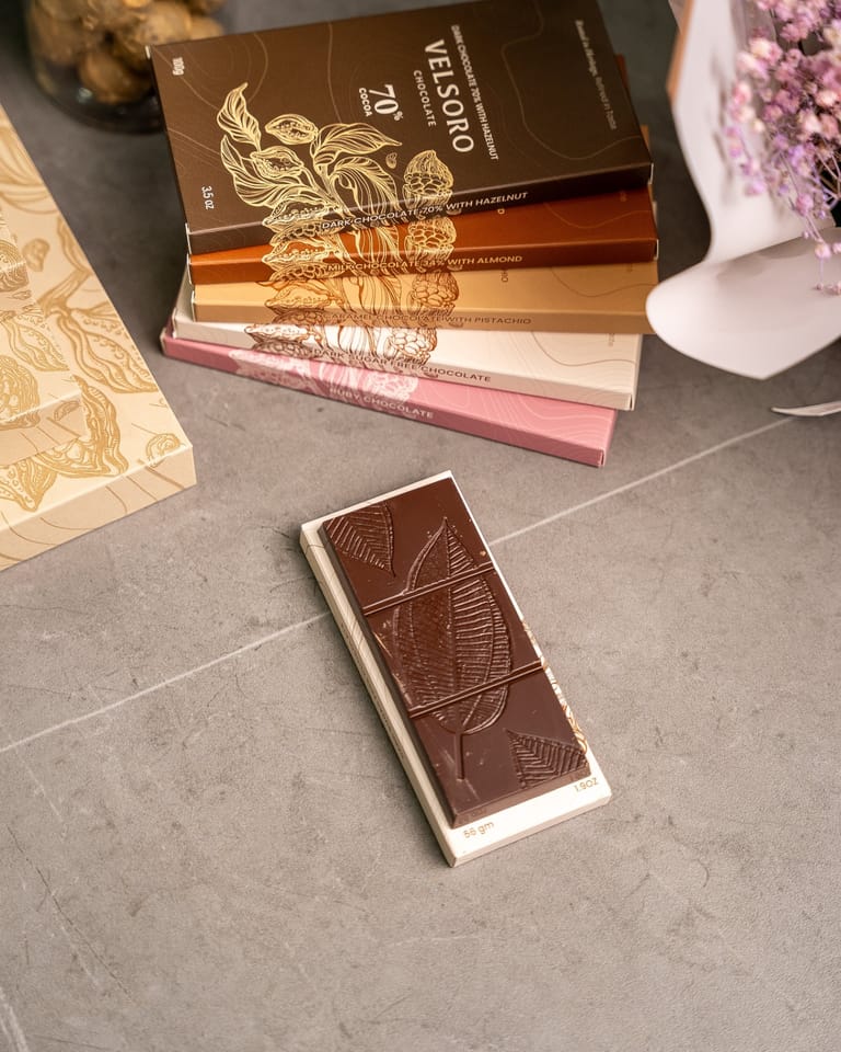 Sugar-Free Dark Chocolate Bar – 56g - Image 2