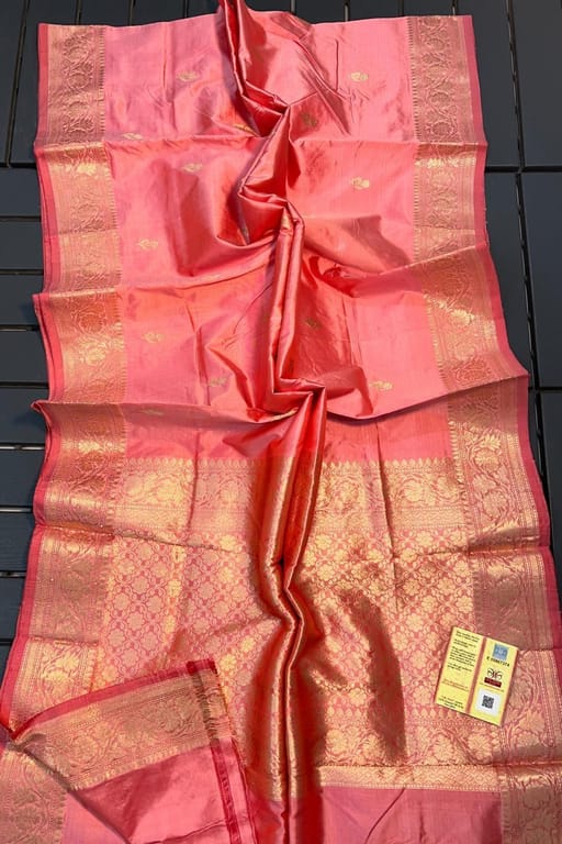 Crimson pink Katan silk