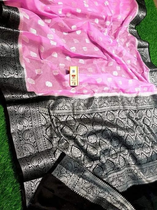 Pink & Black chiffon