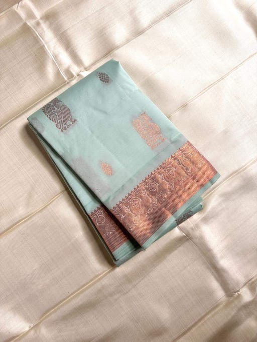 Blue Kanjivaram silk