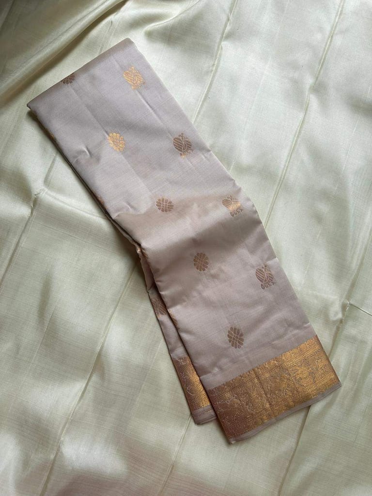Beige Kanjivaram silk