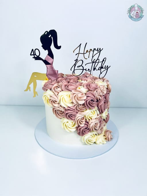 Rosette Cake For Her