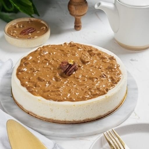 PECAN CRUNCH CHEESECAKE (EGGLESS)