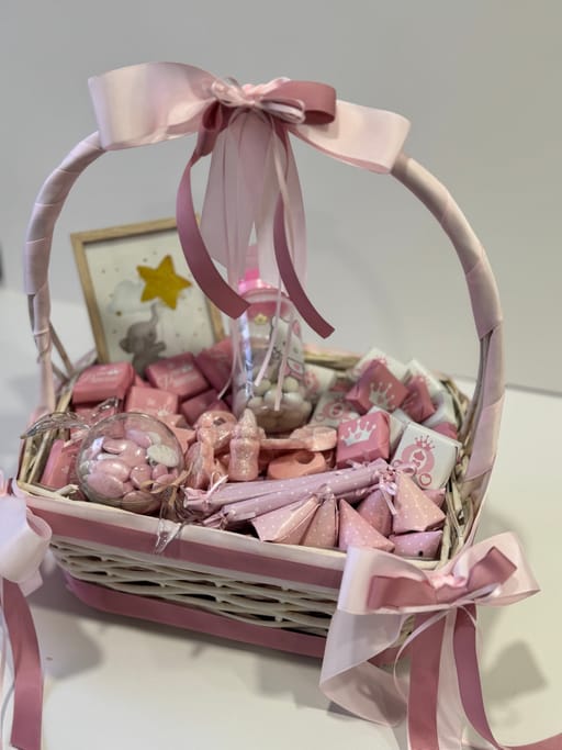 Baby Girl Handle Basket