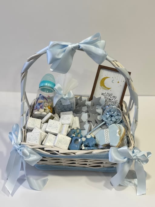 Baby Boy Handle Basket