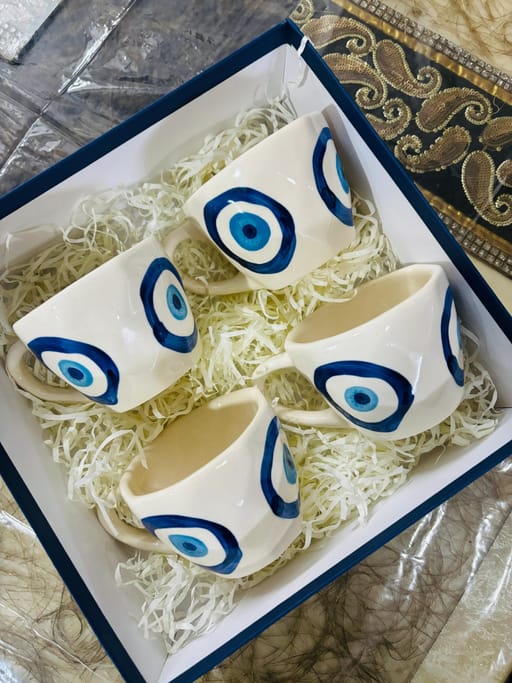 Evil Eye Tea Cups Set Of 4