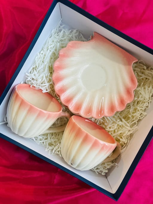 Sea Shell Cup & Saucer