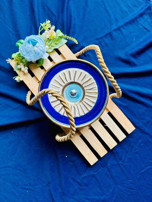 Evil Eye Jar With Tray
