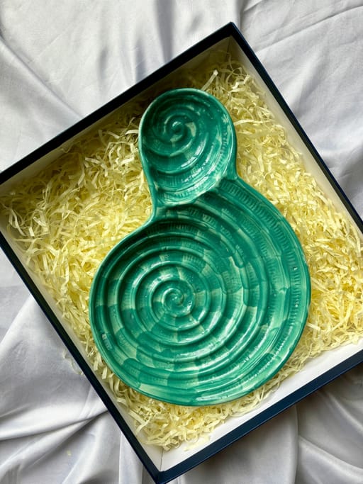 Teal Green Serving Platter