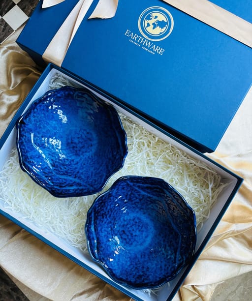 Navy Blue Serving Bowls