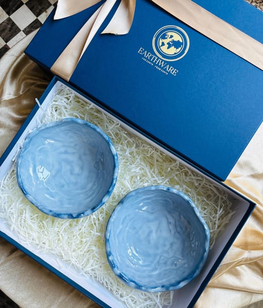 Sky Blue Serving Bowls