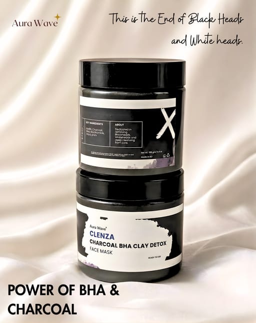 CLENZA CHARCOAL BHA CLAY DETOX FACE MASK