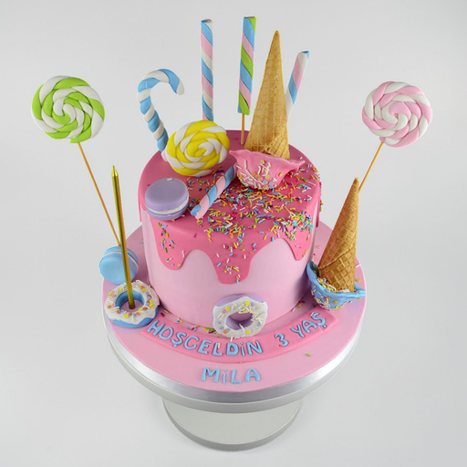 Ultimate Pastel Candy Wonderland Cake