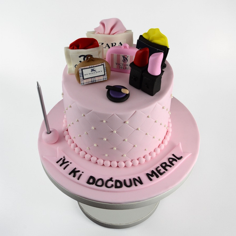 Ultimate Designer Fashion & Makeup Lover Cake - Image 1