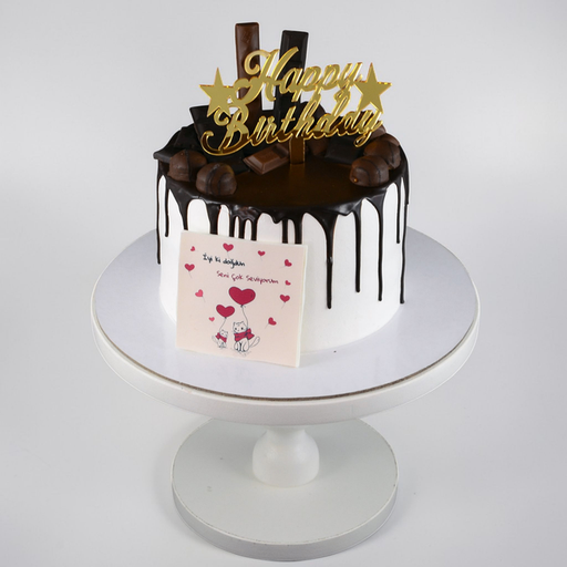 Ultimate Chocolate Drip & Custom Edible Image Cake