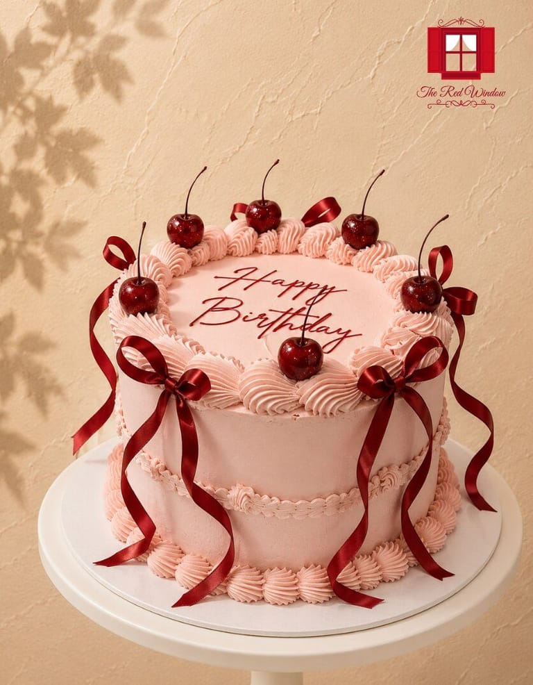 Velvet Cherry Cake - Image 1