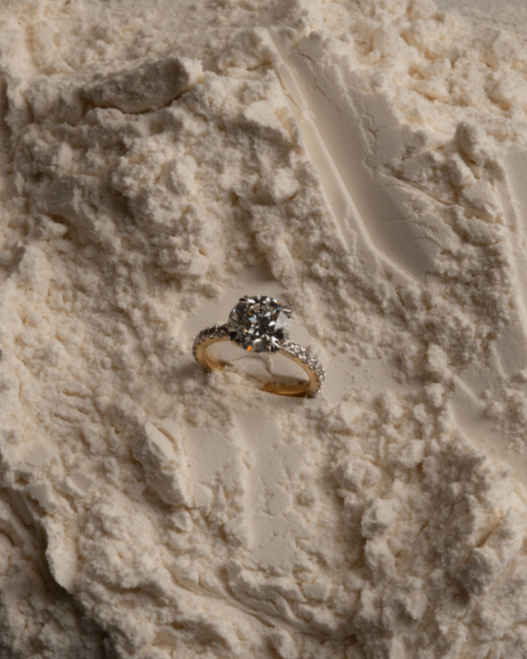 Round Cut Studded Ring