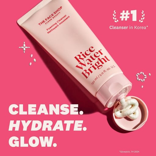 The Face Shop – Rice Water Bright Facial Foaming Cleanser