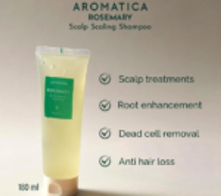 Aromatica – Rosemary Scalp Scaling Shampoo – 180ml - Image 2