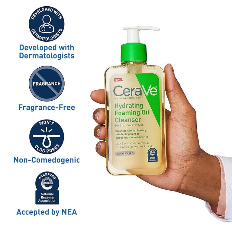 Cerave – Hydrating Foaming Oil Cleanser – 236ml - Image 1