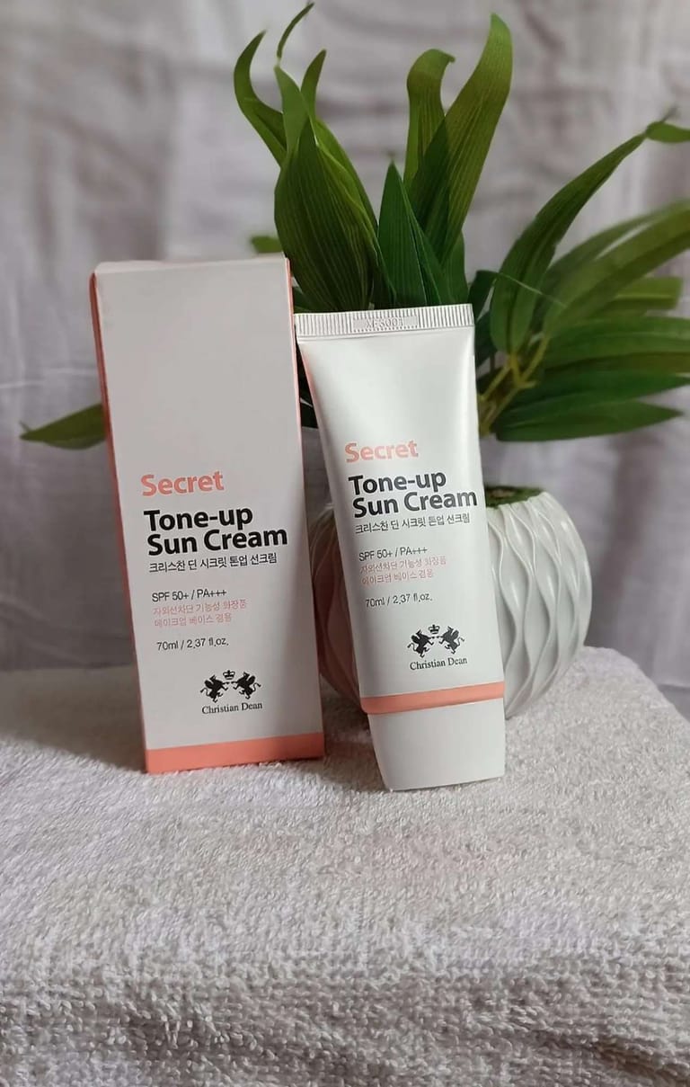 Christian Dean – Secret Tone-up Sun Cream Spf 50+ Pa+++ – 70ml - Image 1