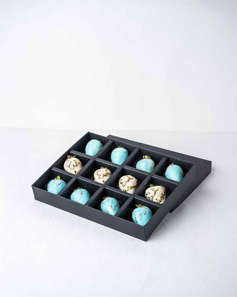 Blue and White 12 EID Strawberries - Image 1