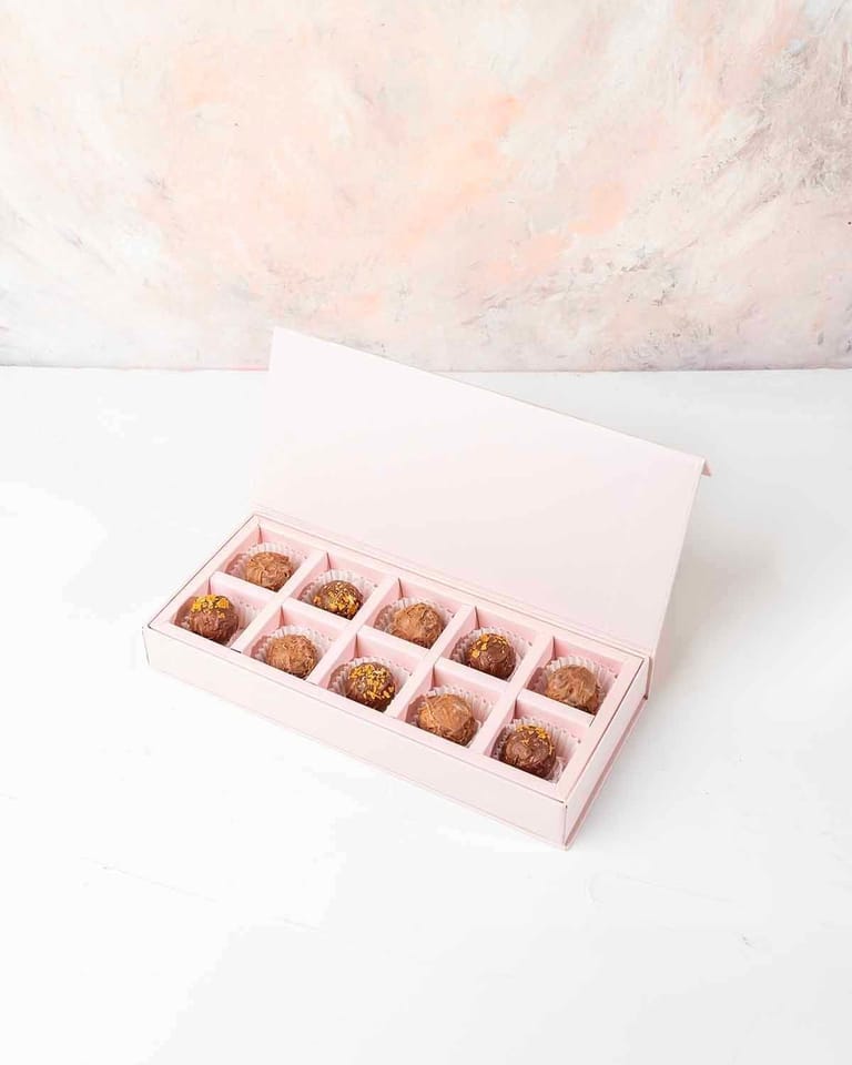 10 Assorted Milk Chocolate Truffles by - Image 1