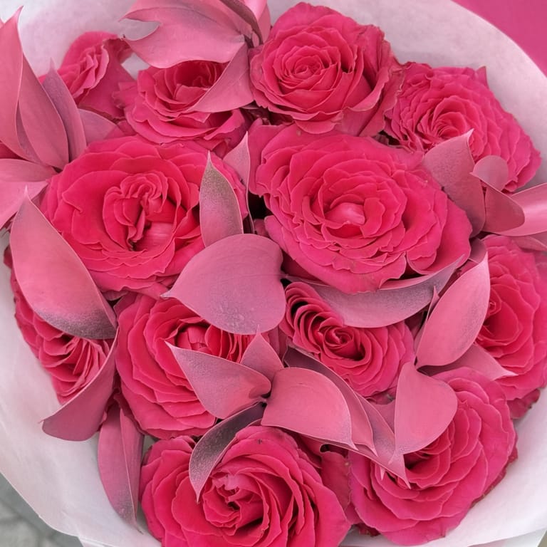 Rosas fucsia 13 tallos - Image 3