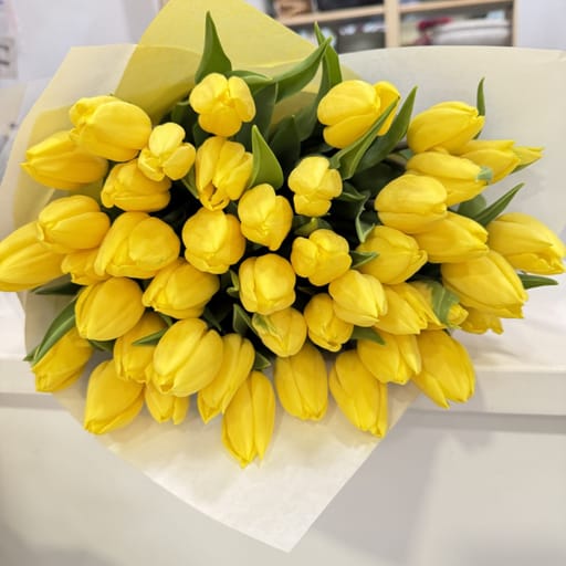 Ramo de tulipanes Amarillo