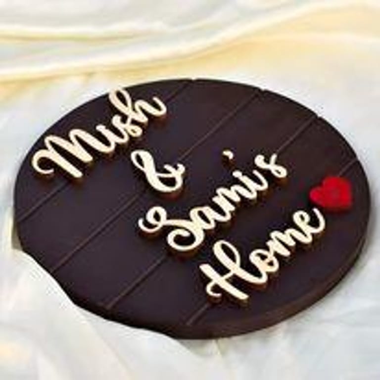Wooden Nameplate (3D - Circle) - Image 1