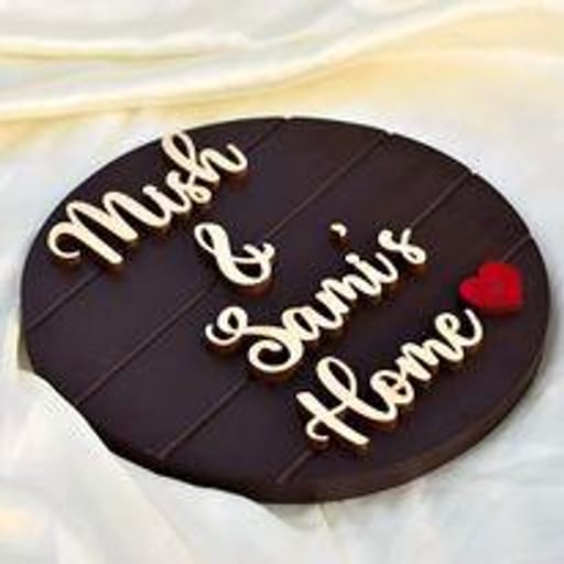 Wooden Nameplate (3D - Circle)