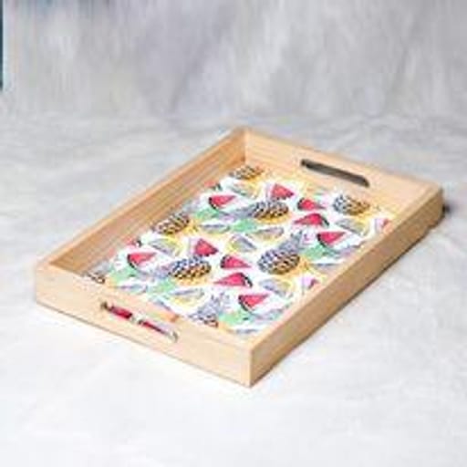 Wooden Serving Tray (Rectangular Woody)