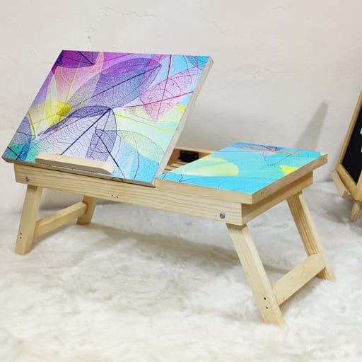 Wooden Foldable Laptop Table (Woody Rainbow)