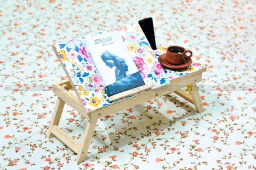 Wooden Foldable Laptop Table (Woody N Floral)