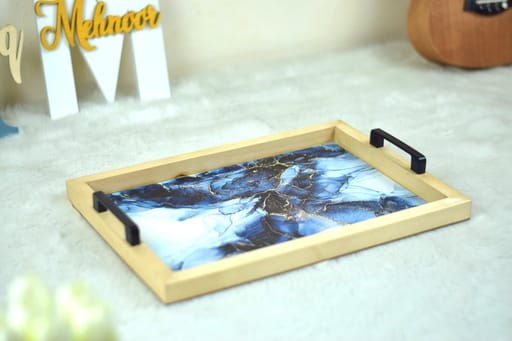 Wooden Serving Tray (Natural Woody)