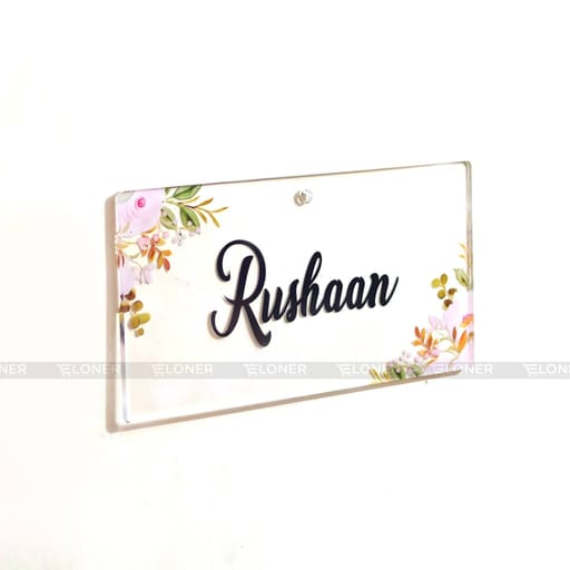 Customizable Acrylic Nameplate (Custom Name)